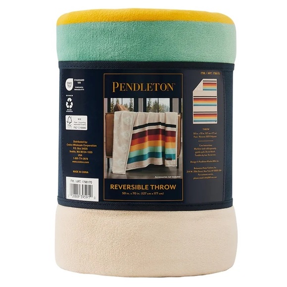 Pendleton Reversible Plush Throw Blanket - Picture 5 of 6